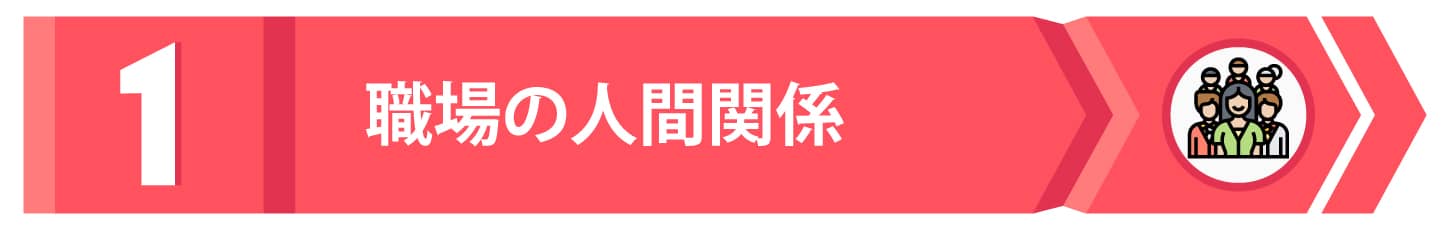 第1位：職場の人間関係